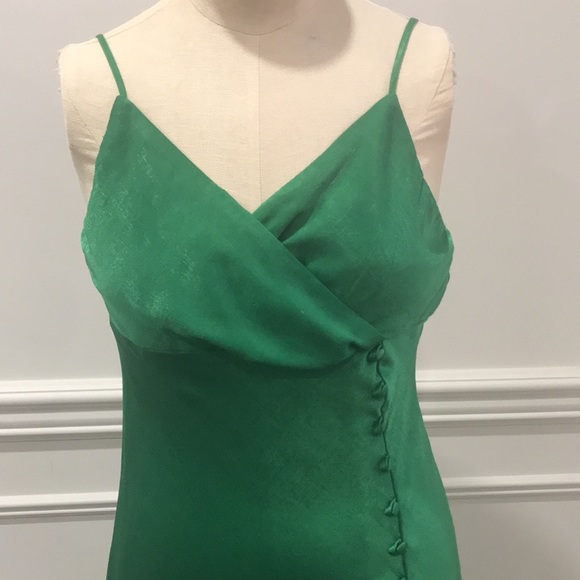ZARA slip dress - emerald green size small - Picture 2 of 5